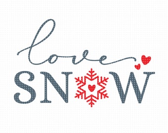 Snowflake Love Svg Etsy