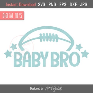 Football Baby Bro SVG, Football Svg, Football Baby Svg, Football onesie Svg, Football Baby Brother, Football Fan, Baby Brother SVG, Football