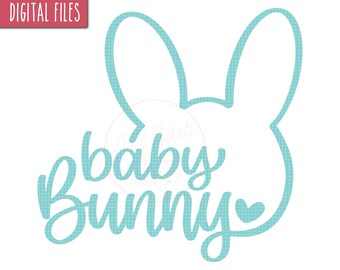 Baby Hase SVG, Happy Easter SVG, Ostershirt SVG, Osterhase Svg, Baby Onesie Svg, Hasenshirt Svg, Ostern Schnittdateien Svg, Oster svg