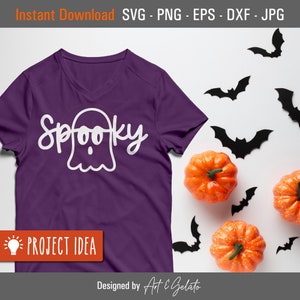 Spöklikt spöke SVG, Halloween spöke SVG, kusliga vibbar svg, spöke svg, kuslig svg, Halloween spöke-tröja, kuslig spöke-svg, kuslig tröjdesign bild 6