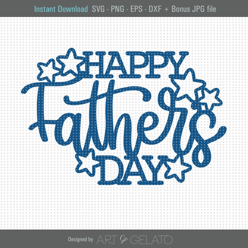 Happy Father's Day Cake Topper SVG Happy Fathers Day SVG - Etsy España