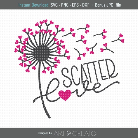 Scattered Hearts Stencil Design - SVG FILE ONLY