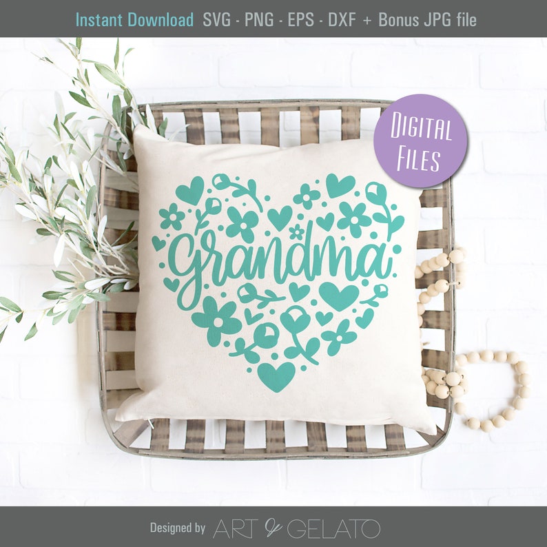 Download Grandma SVG Heart Svg Happy Mother's Day Svg | Etsy