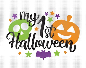 Il mio primo Halloween SVG, Il mio primo Halloween Svg, Bambino 1st Halloween Svg, Happy Halloween Svg, Halloween Svg, Halloween Cut File, zucca Svg