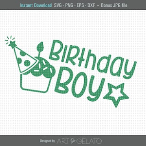 Geburtstag junge SVG, Kinder Geburtstag Shirt Svg, Geburtstag Svg, Geburtstag Shirt Svg, Cupcake Svg, Geburtstag Hut Svg, Geburtstag geschnitten Datei, digitale Datei