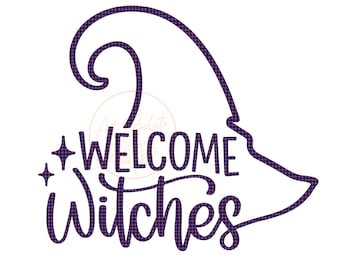 Welcome Witches SVG, Halloween Sign SVG, Halloween Door Sign Svg, Witch Hat Svg, Halloween Shirt Svg, Witches Sign Svg, Halloween Decor Svg