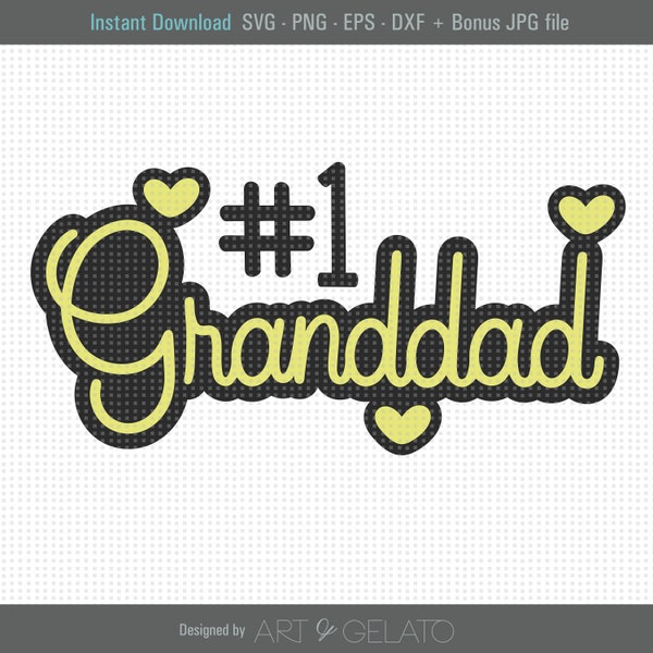No1 Granddad SVG, Granddad Svg, Grandpa Svg, Best Grandpa Svg, Granddad Shirt Svg, Grandfather Svg, Happy Fathers Day Svg, Father's Day