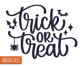 Bus eller godis SVG, Halloween-tröja Svg, Halloween-dekor SVG, Halloween-fladdermus Svg, spindel Svg, läskig tröja Svg, glad Halloween Svg
