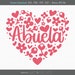 Abuela SVG, Abuela Heart Svg, Happy Mother's Day Svg, Mother's Day Svg, Mom Svg, Mother's Day Shirt Svg, Dia de las Madres Svg, Grandma Svg