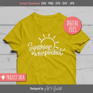 Sunshine in My Pocket SVG Summer SVG Sunshine Svg Sunny - Etsy