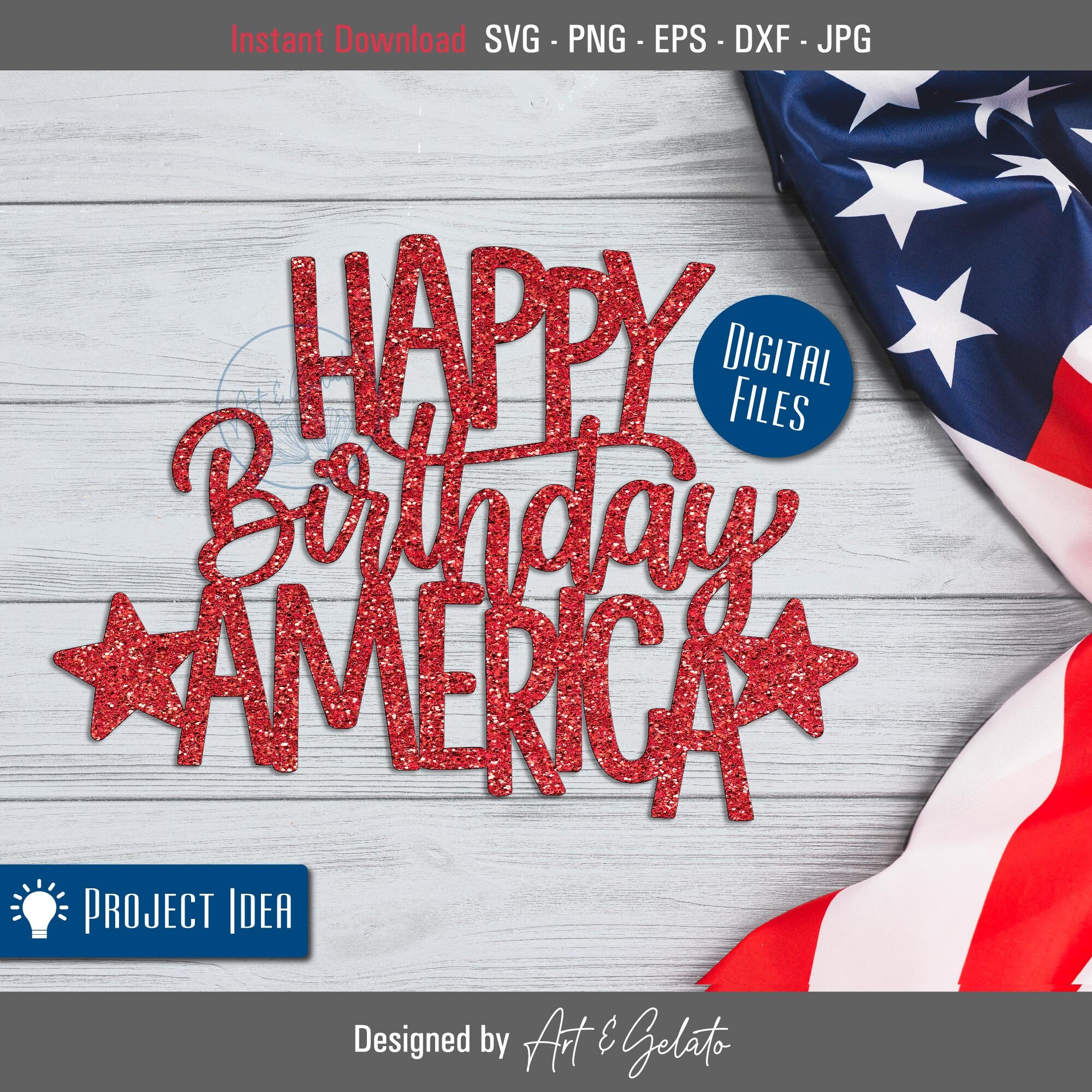 Happy Birthday America SVG Happy 4th of July SVG 4th of July - Etsy