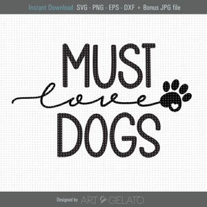 Muss Liebe Hunde SVG, Liebe Hunde Svg, Hund Pfote Druck Svg, Pfote Svg, Herz Pfote Svg, Hund Svg, muss Svg, Liebe Hunde Svg Zeichen, geschnitten Maschinendatei