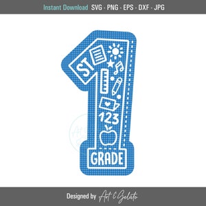 1e leerjaar SVG, eerste leerjaar Svg, eerste schooldag Svg, leraar Svg, 1e leerjaar Shirt Svg, Hallo 1e leerjaar Svg, eerste leerjaar leraar SVG