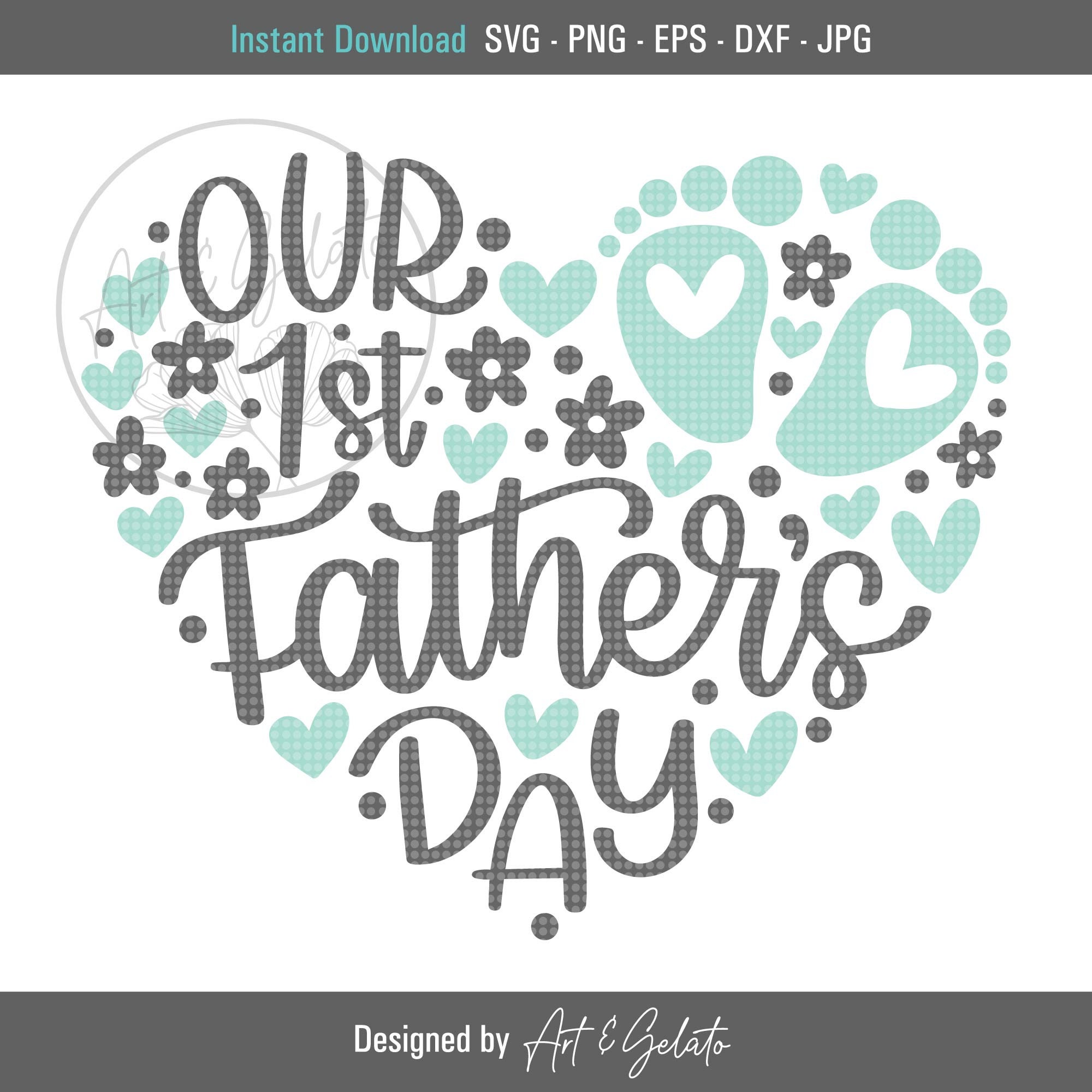 Our 1st Father's Day SVG Baby Fathers day svg Happy | Etsy