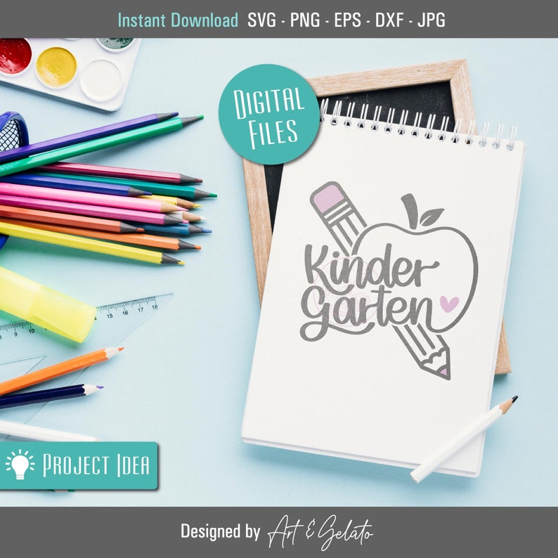 Kindergarten Apple SVG, Kindergarten Svg, First Day of School Svg ...