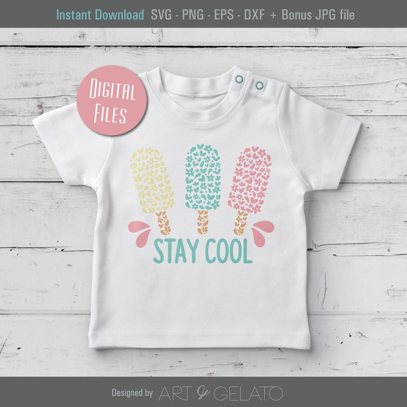 Download Stay Cool SVG Floral Popsicles Svg Cute Summer Svg Summer | Etsy