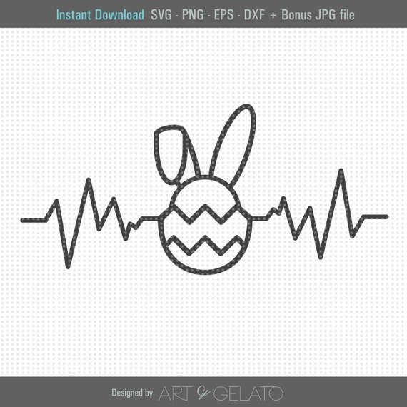 Download Easter Bunny Egg Ekg Svg Easter Bunny Svg Easter Nurse Svg Etsy