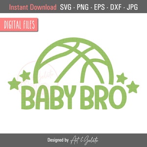 Basketball Baby Bro SVG, Basketball Svg, Basketball Baby Svg, Basketball onesie Svg, Basketball, Basketball Baby Brother, Basketball Fan