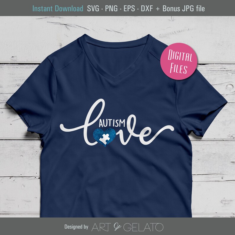 Download Autism Love SVG Puzzle Piece SVG Autism SVG Autism | Etsy
