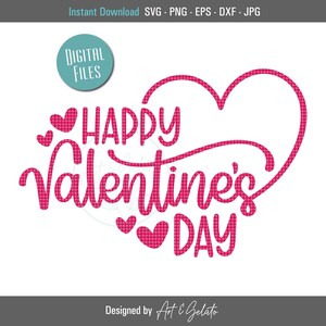 Feliz Día de San Valentín SVG, Día de San Valentín Svg, Camisa de San Valentín Svg, Archivo de corte de San Valentín, Corazón Svg, Corazón de San Valentín svg, Signo de San Valentín