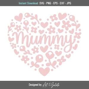 Múmia SVG, Coração Floral Svg, Feliz Dia das Mães Svg, Camisa do Dia das Mães Svg, Mãe Svg, Mãe Svg, Arquivo de Corte das Mães, Mãe Aniversário Svg