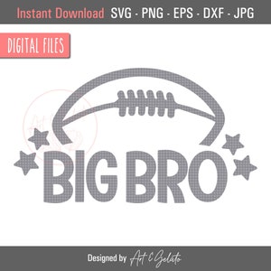 Football Big Bro SVG, Football Svg, Football Brother Svg, Football Shirt Svg, Football Big Brother, Football Fan, Big Brother SVG, Football