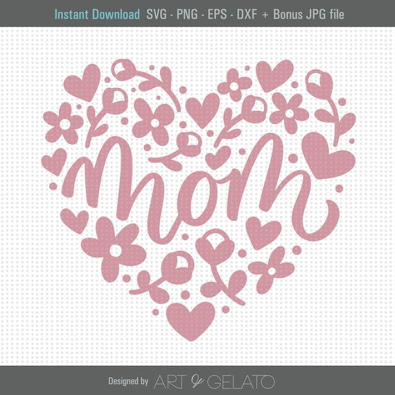 Download Mom Svg Mom Heart Svg Happy Mother S Day Svg Etsy