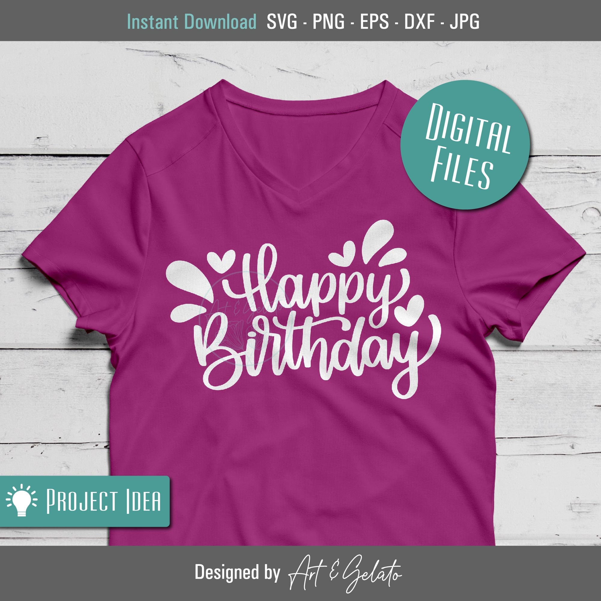 Diseño PNG Y SVG De Decoración De Cumpleaños Con El Número 1. Para Camisetas