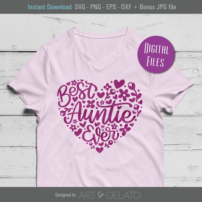 Download Best Auntie Ever SVG Best Aunt SVG Aunt Svg Happy Mothers ...