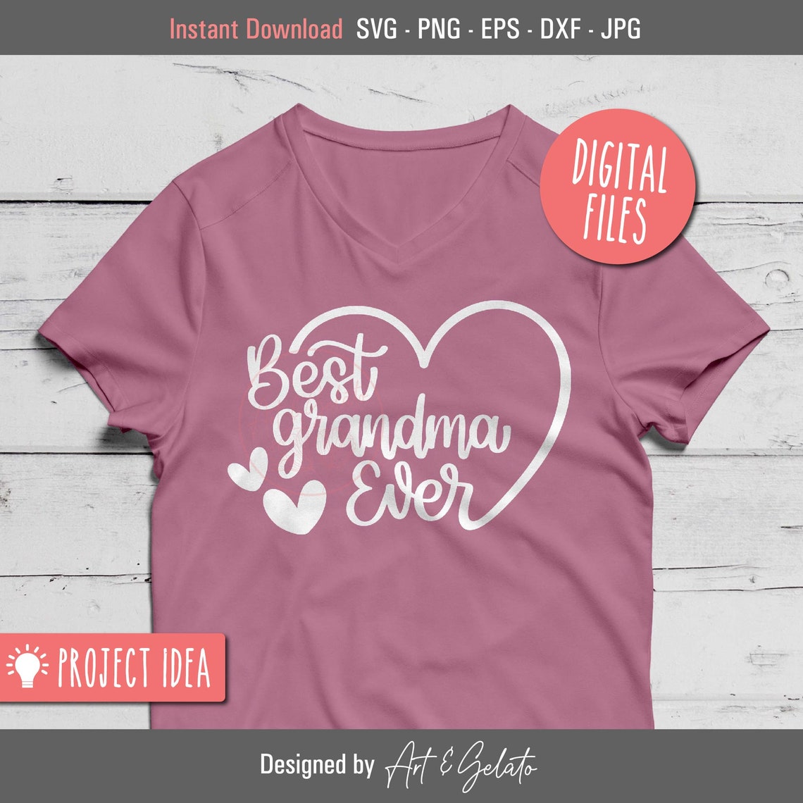Best Grandma Ever Heart SVG Grandma SVG Best Grandma SVG Etsy