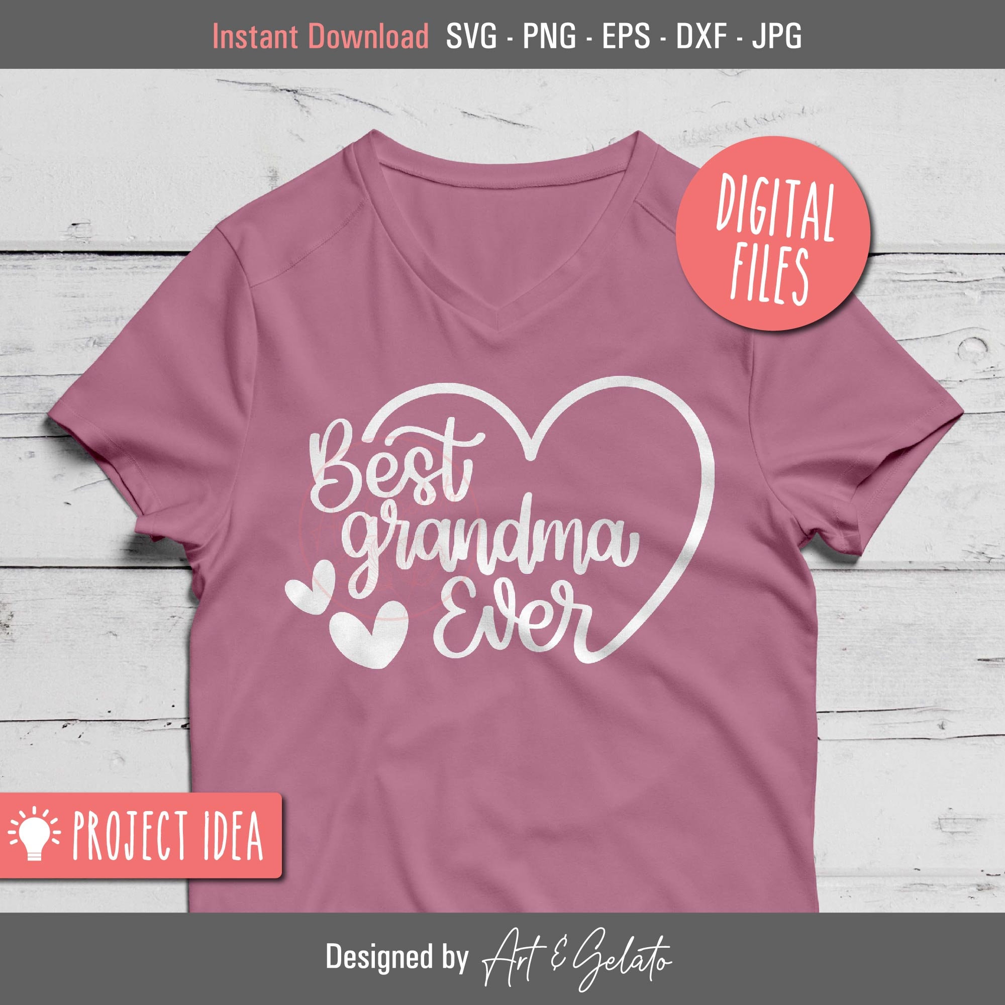 Best Grandma Ever Heart SVG Grandma SVG Best Grandma SVG Etsy