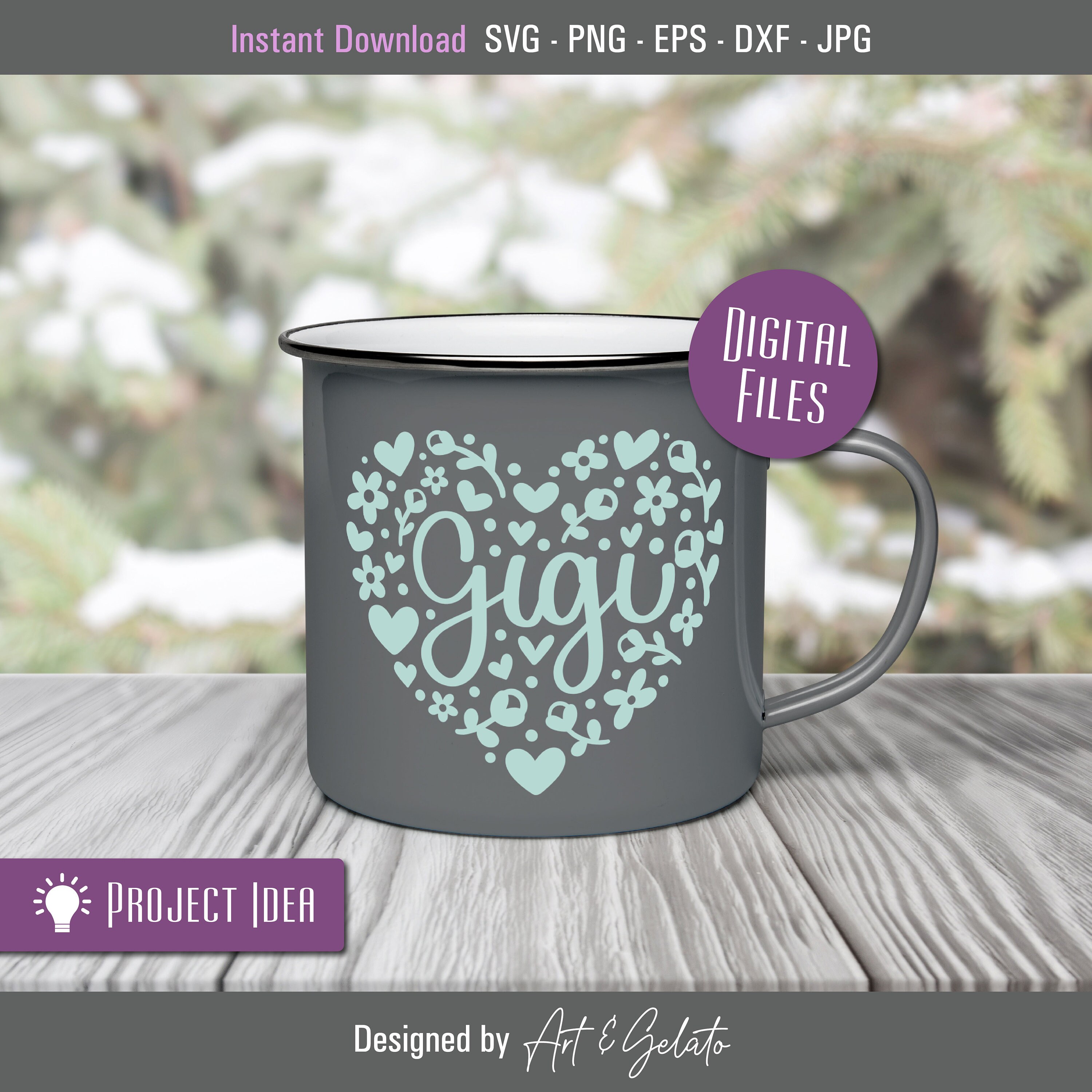 Gigi SVG Grandma Svg Happy Mother's Day Svg | Etsy
