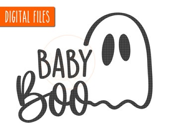 Baby Boo SVG, Halloween SVG, Geist SVG, Baby Erstes Halloween SVG, Halloween Strampelanzug SVG, Gruseliger Geist SVG, Halloween Baby Shirt SVG, Boo SVG