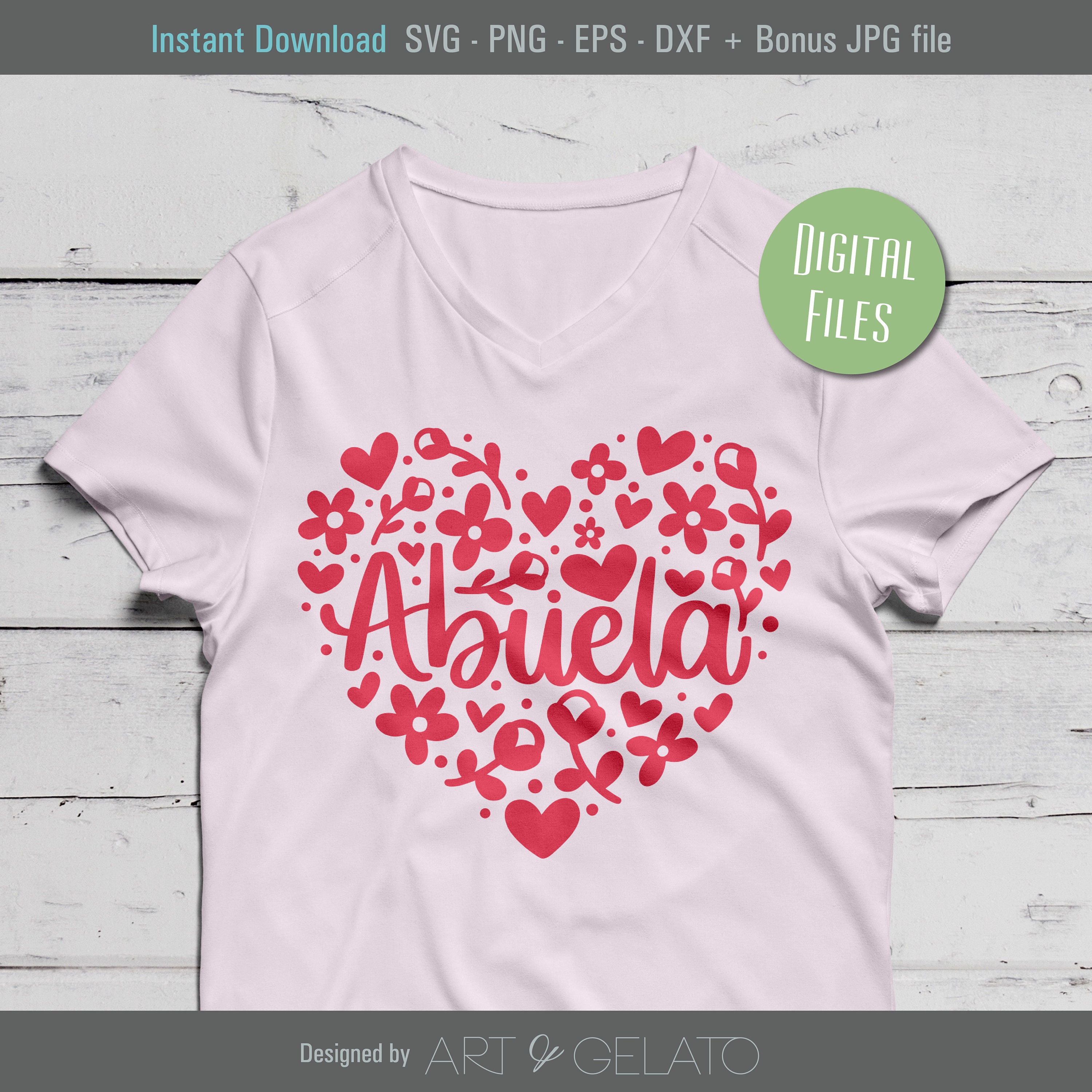 Abuela svg abuela heart svg happy mothers day svg  etsy israel