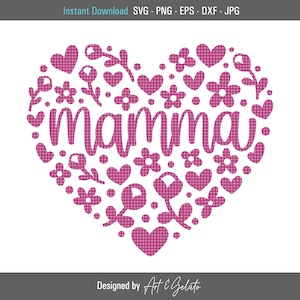 Mama Blumen Herz SVG, Mamma Svg, glücklich Muttertag Svg, Muttertag Shirt Svg, Mama Svg, Mama Svg, Mama Svg, Mamma Geburtstag SVG, Mütter geschnitten Datei