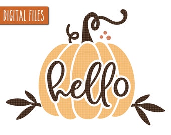 Hej SVG, pumpa SVG, höstpumpa Svg, hej höst Svg, hej pumpa Svg, Thanksgiving Svg, höstdekoration skylt, höst Svg, pumpa skylt