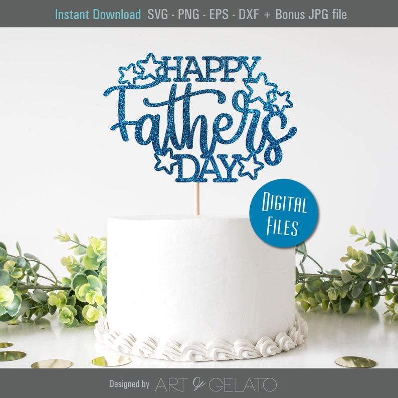 Download Happy Father's Day Cake Topper SVG Happy Fathers Day SVG ...