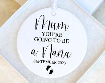 Pregnancy Reveal Granny Gift, Grandparent Announcement, Going to be Nana, Nanny to be Gift, Promotion to Grandma Keepsake