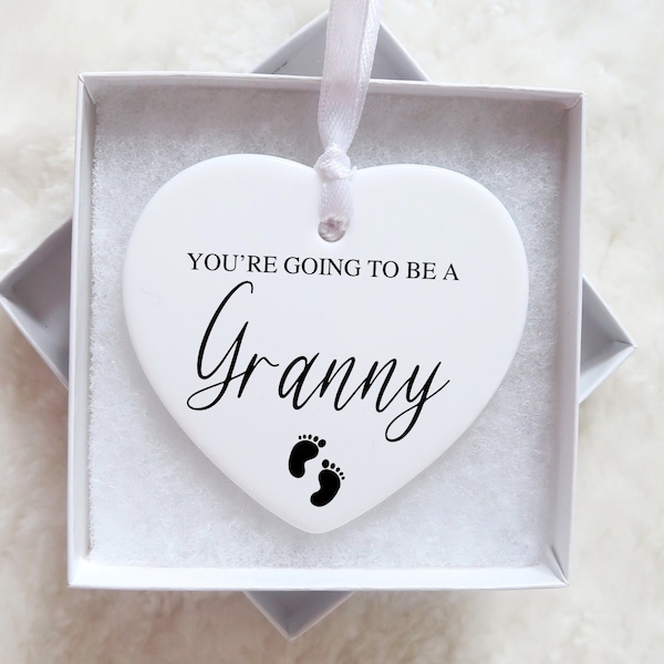 You're Going to be a Granny, Baby Reveal Gran Announcement Gift, Pregnancy Reveal Box Grandma, Nanny To Be Announcement, Nana Reveal Gift