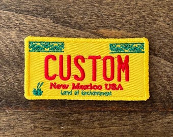 Personalized New Mexico License Plate Patch