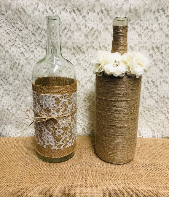 Handmade Bohemian Decorated Wine Beer Bottles Etsy