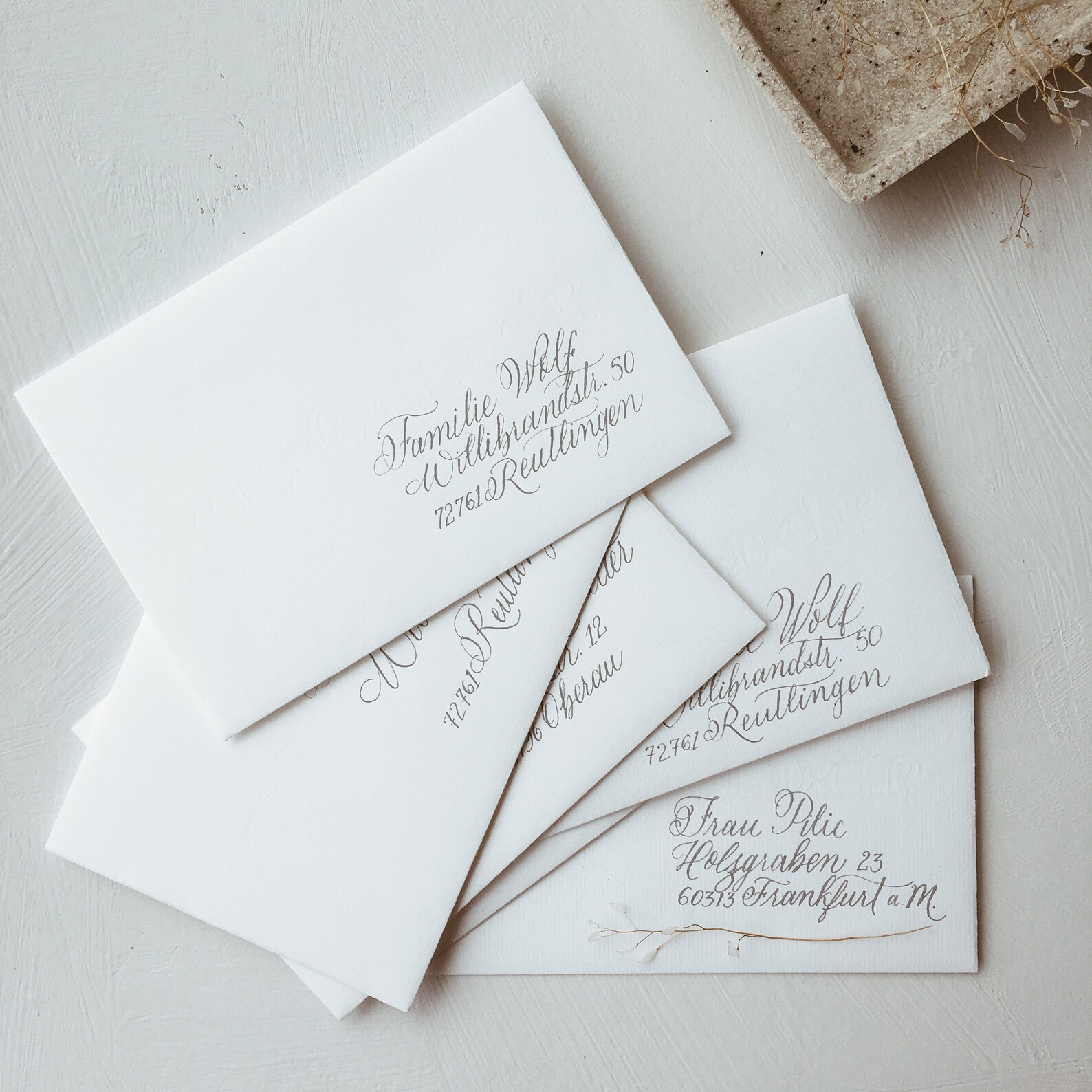 Custom Addressed Envelopes With Modern Calligraphy Wedding Etsy