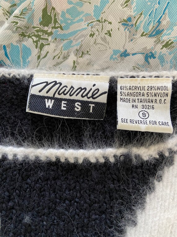 Vintage Marnie West Angora Blend Sweater - image 3