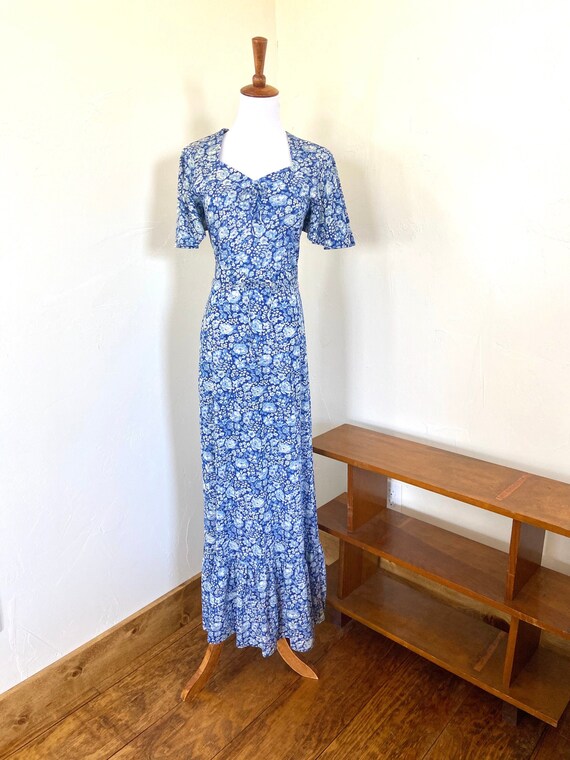 Vintage 1970s Boho Maxi Dress/Hippie/Festival