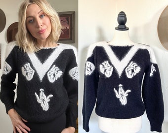 Vintage Marnie West Angora Blend Sweater