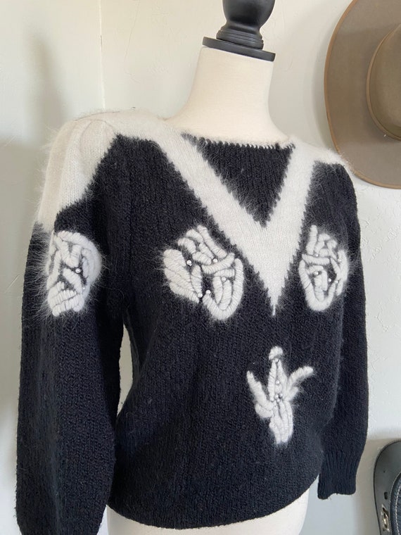 Vintage Marnie West Angora Blend Sweater - image 5