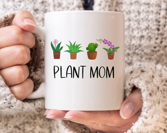 Tazza con pianta carina, tazza per mamma di piante, tazza con natura, tazza da giardino, tazza da collezionista di piante, tazza per la decorazione della casa, regalo per chi coltiva, tazza da caffè con piante