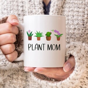Cute Plant Mug, Plant Mom Mug, Nature Mug, Garden Mug, Plant Collector, Home Decor Mug, Gift for Planter, Plant Coffee Mug