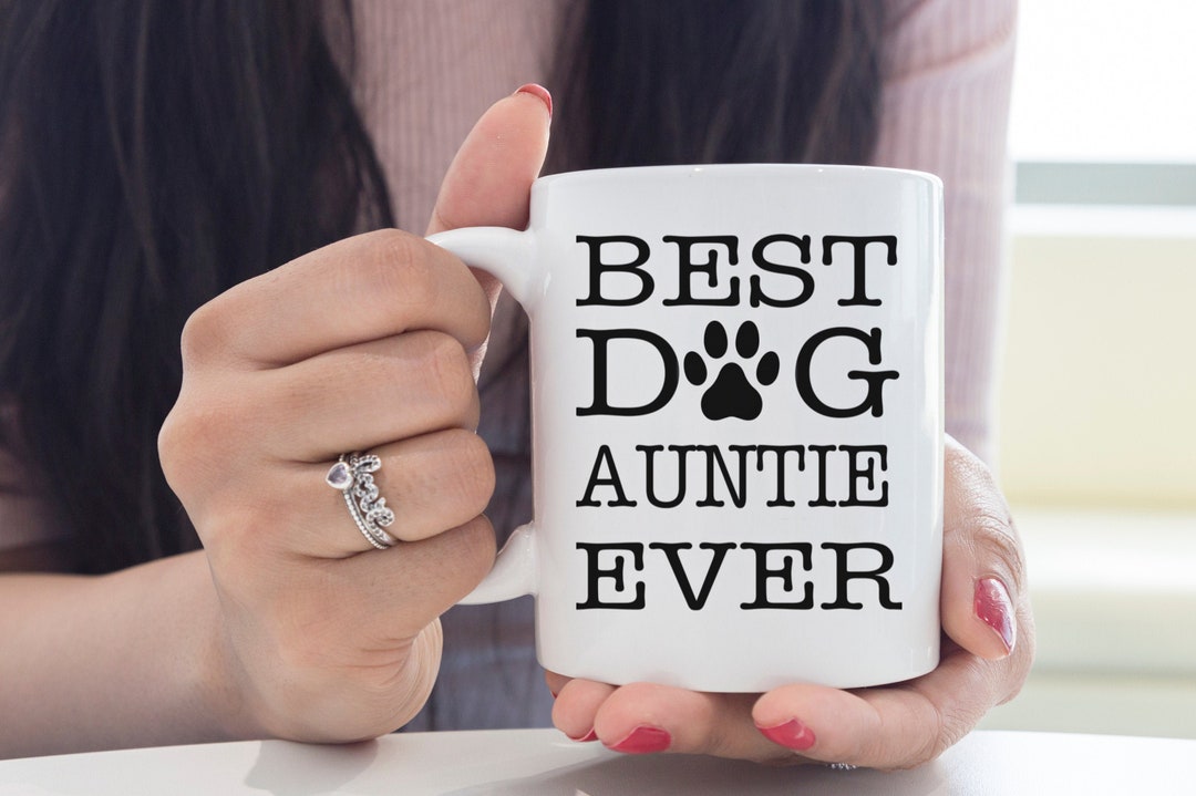 "Best Dog Aunt Ever" Funny Coffee Mug - Gift For Dog Lovers & Pet Aunts - View #3