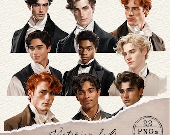 Victoriaanse jongens PNG, Victoriaanse mannen clipart, knappe mannen, junk Journal, kortstondige, kieskeurige sneden, scrapbooking supplies, vintage png, 013